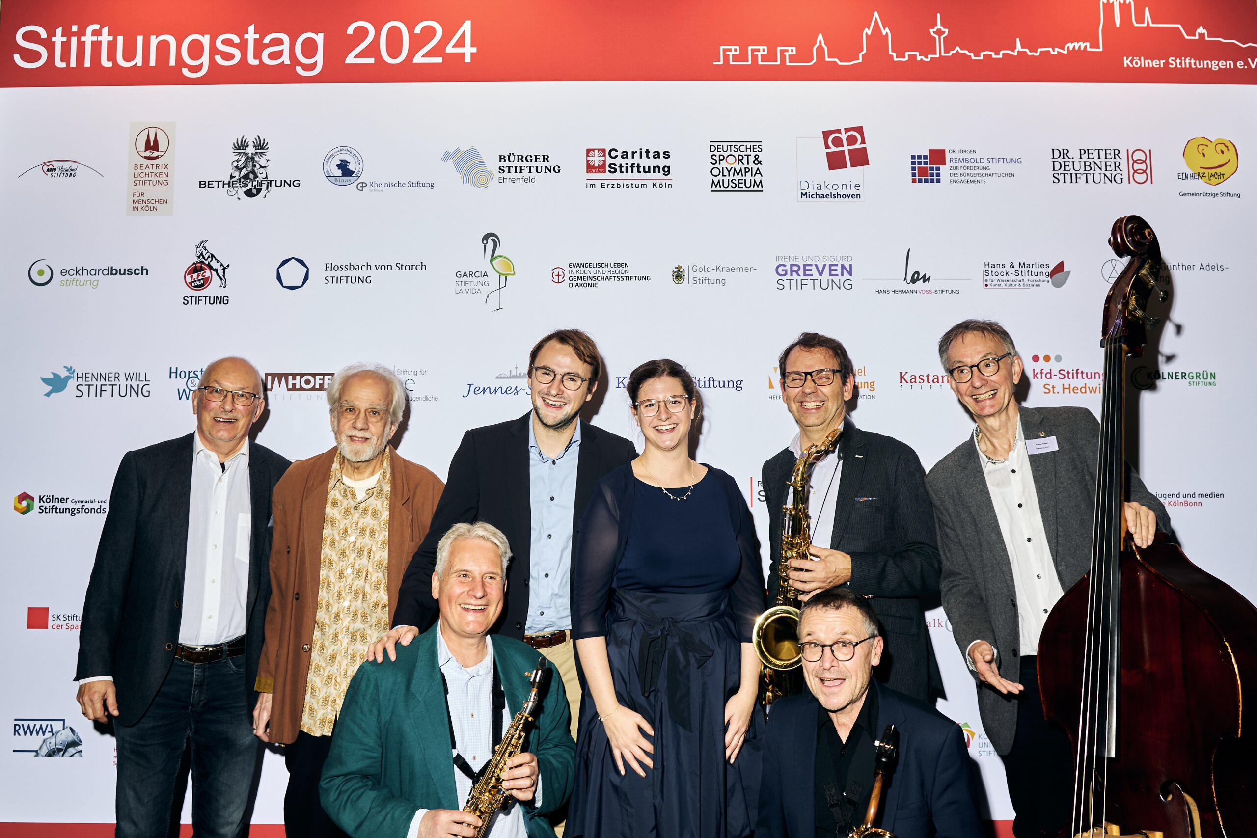 Swinging Pool Jazz Band Stiftungstag 2024 im Kölner Rathaus. Foto: Sofia Rodrigues